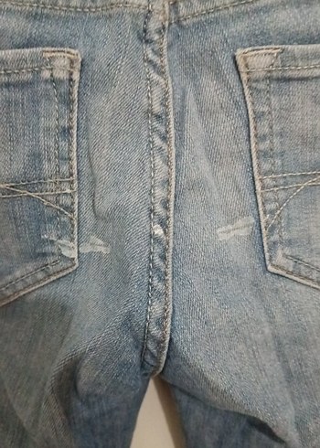 s Beden düşük bel Mavi Regular Fit Kadın Midi Kot Pantolon