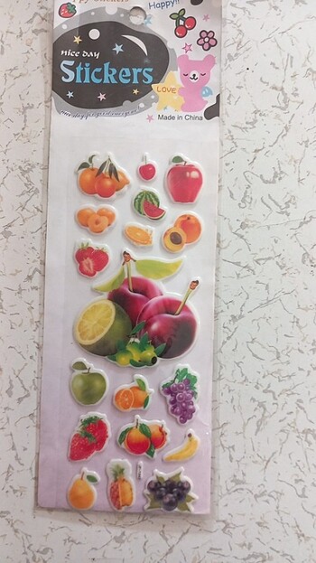 Meyveli stickers