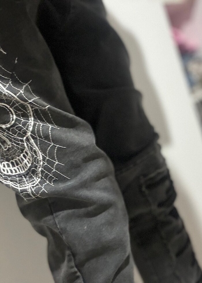 Gothic kurukafa bol pantolon - Görsel 5