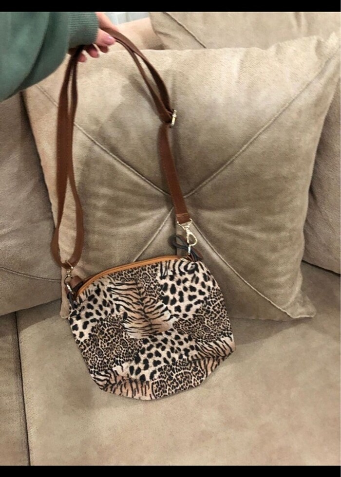 LEOPAR VİNTAGE KAPLAN ÇANTA - Görsel 3