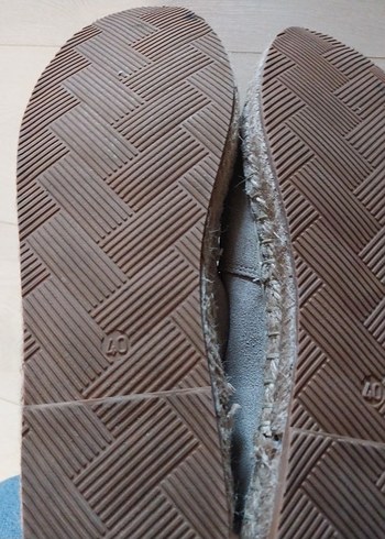 Kahverengi Süet Kadın Dolgu Topuk Espadril - Görsel 4