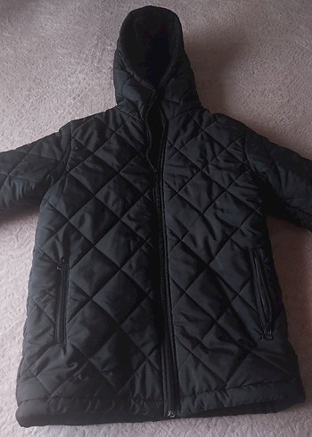 Erkek Çocuk Siyah Kapitone Fermuarlı Mont - Görsel 2