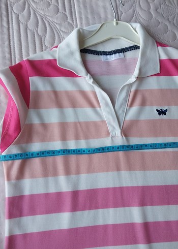 Renkli Çizgili V Yaka Midi Elbise - Görsel 5