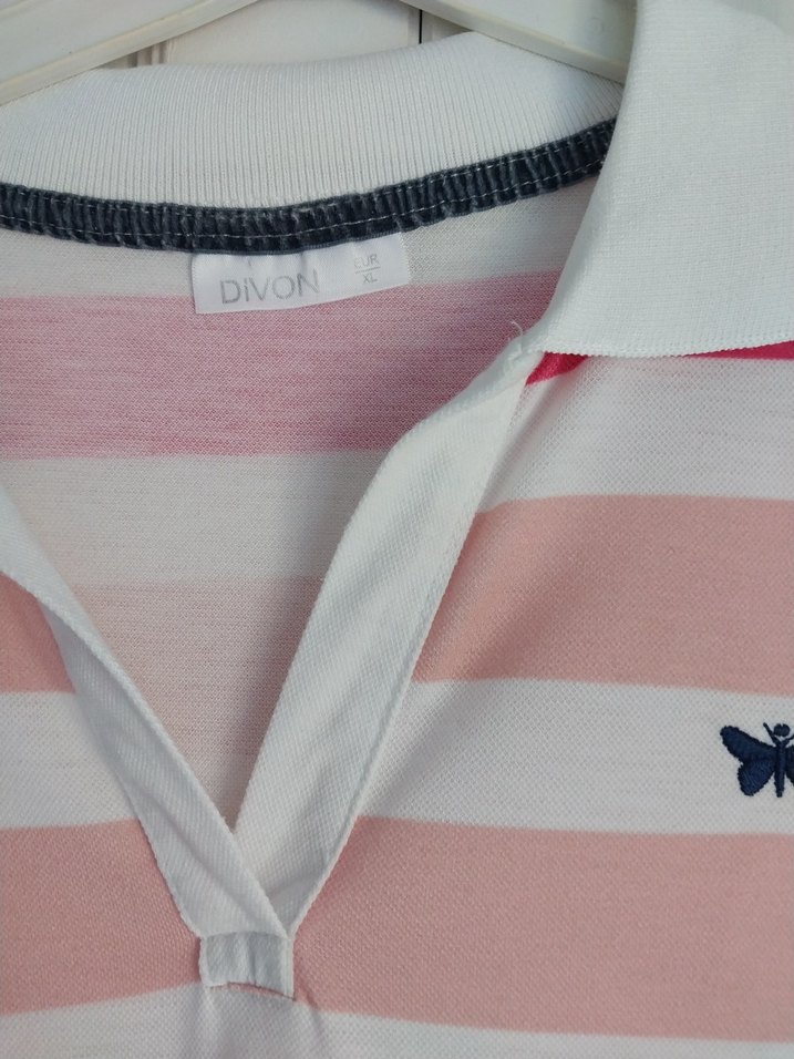 Renkli Çizgili V Yaka Midi Elbise - Görsel 3