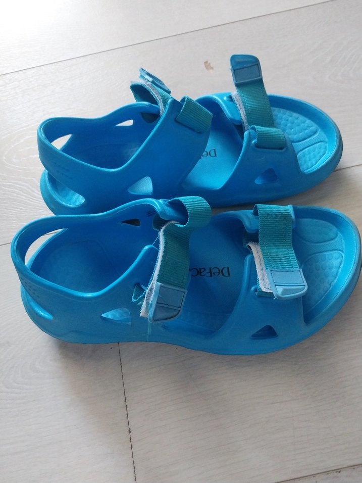 Mavi Erkek Çocuk Cırt Cırtlı Terlik - Görsel 4