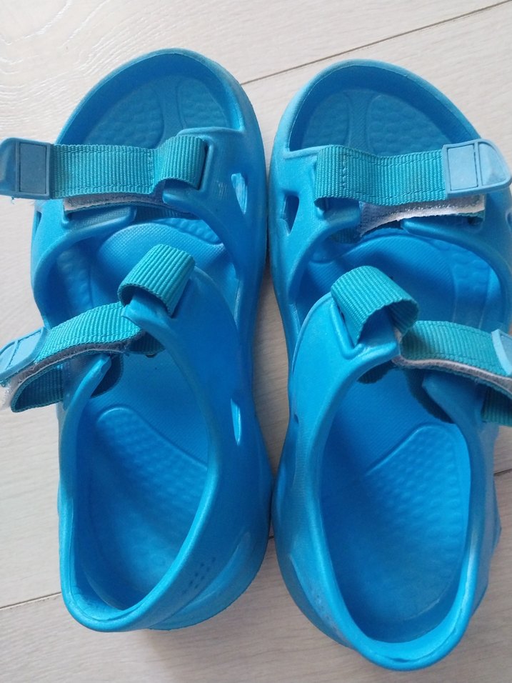 Mavi Erkek Çocuk Cırt Cırtlı Terlik - Görsel 3