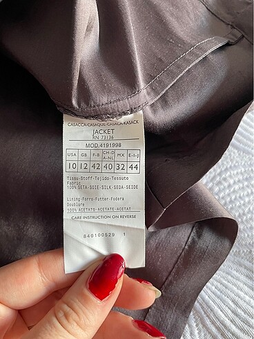36 Beden İpek ceket orijinal Max&Co