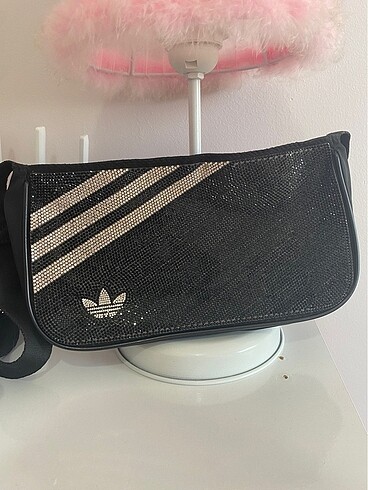 Adidas mini airliner bag taşlı baget çanta