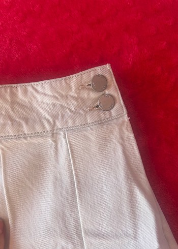 Zara pileli denim etek - Görsel 4