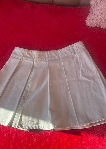 Zara pileli denim etek - Görsel 2