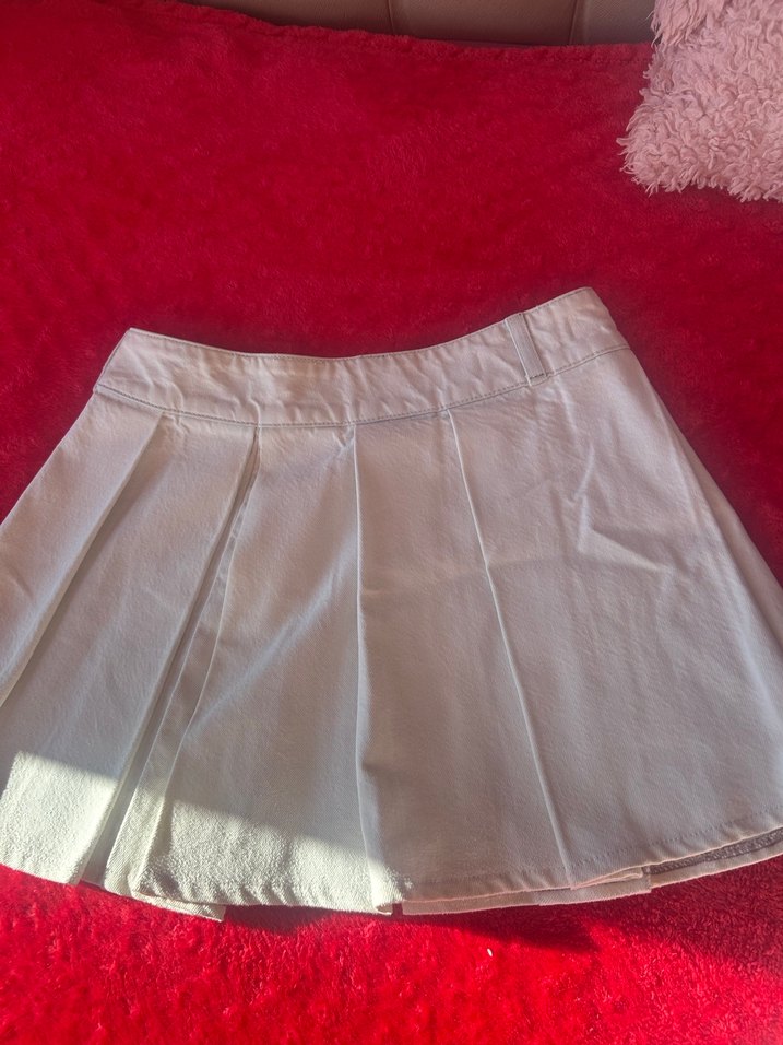 Zara pileli denim etek - Görsel 2