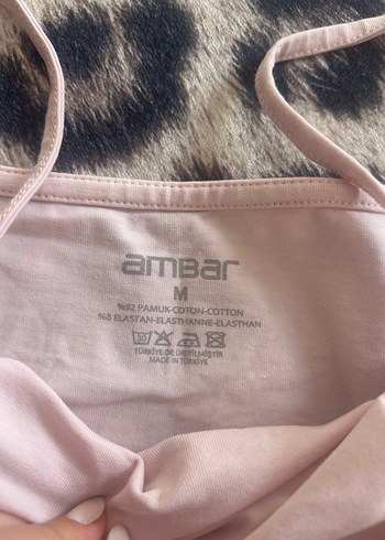 Pudra Pembe İnce Askılı Kadın bluz - Görsel 2