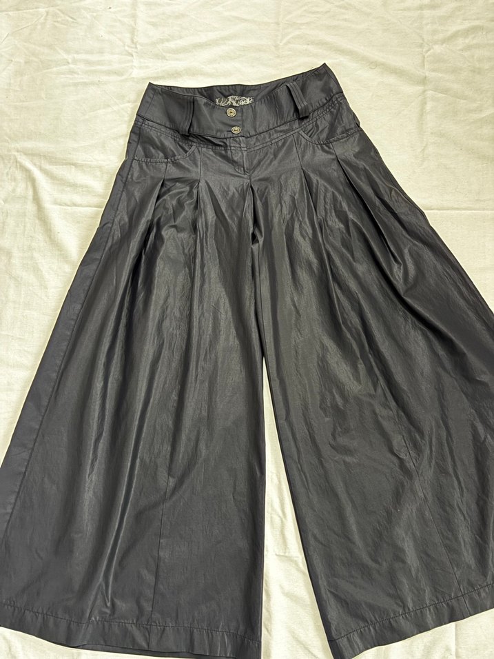 Siyah Kadın Palazzo Model Pantolon - Görsel 3