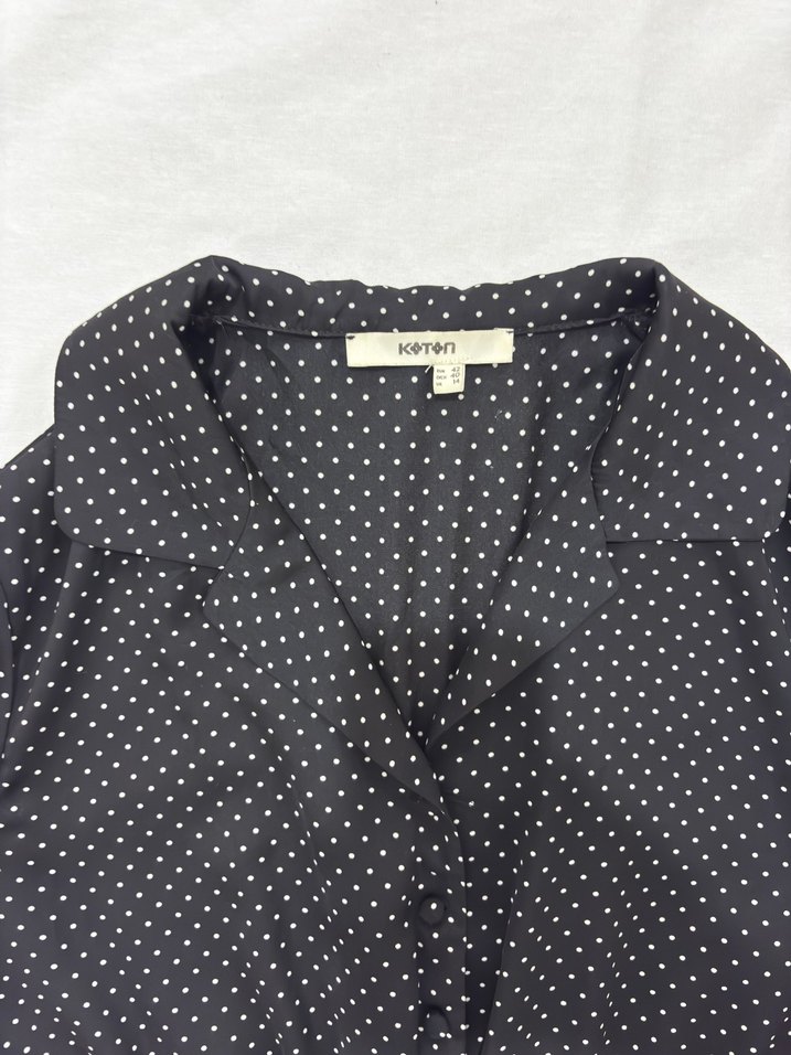 Puantiyeli Kadın Elbise - Görsel 2