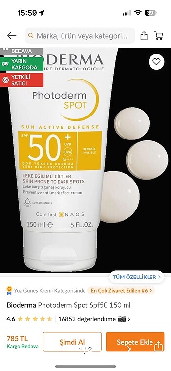 Bioderma photoderm spot sfp50 + 150ml