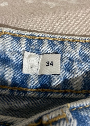 Yırtık Detaylı Bol Kesim Midi Kot Pantolon - Görsel 5