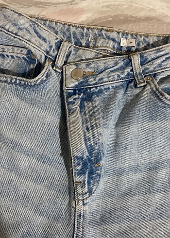 Yırtık Detaylı Bol Kesim Midi Kot Pantolon - Görsel 4