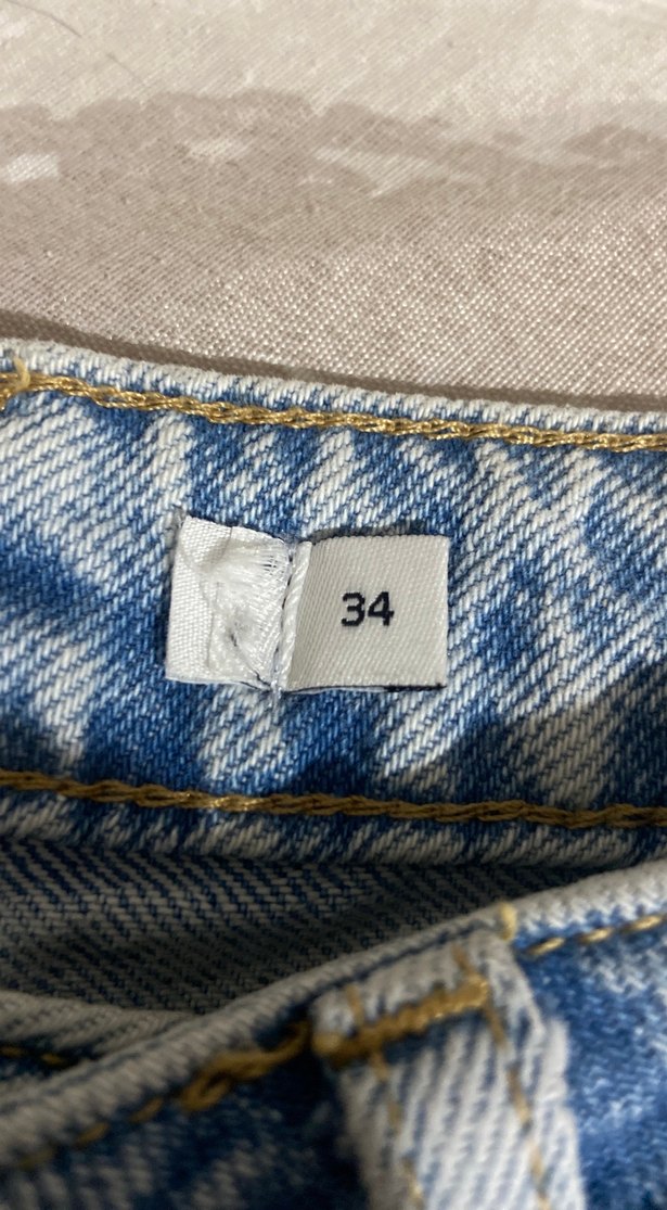 Yırtık Detaylı Bol Kesim Midi Kot Pantolon - Görsel 5