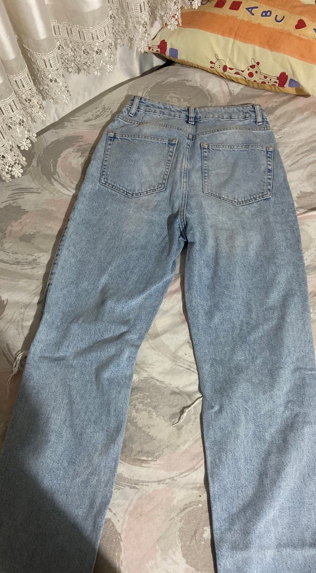 Yırtık Detaylı Bol Kesim Midi Kot Pantolon - Görsel 3