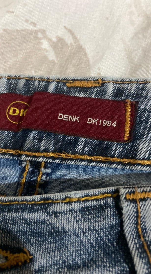 Düğmeli Gri Kadın Denim Pantolon y2k - Görsel 4