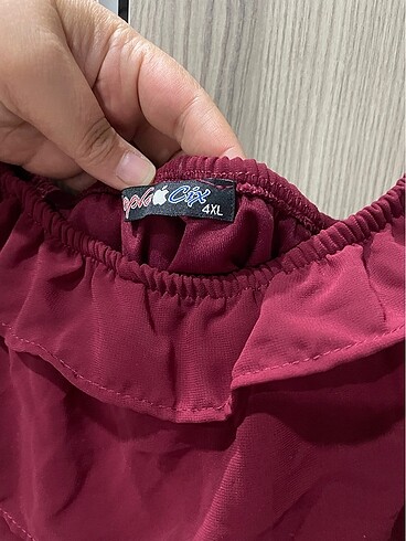 Diğer Bordo şifon elbise