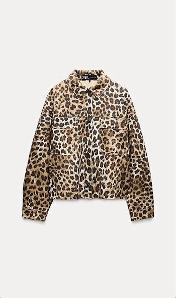 Zara Süet Ceket Leopar