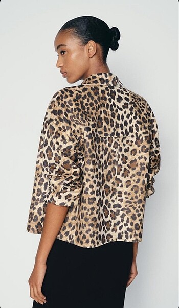 xl Beden ten rengi Renk Zara Süet Ceket Leopar