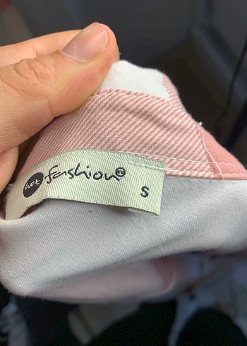 Pamuklu Düğmeli Pembe Bağlamalı Gömlek - Görsel 2