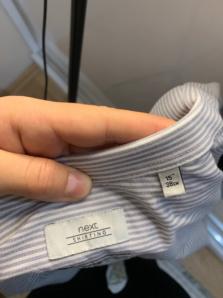 Bej Çizgili Keten Kadın Gömlek - Görsel 2