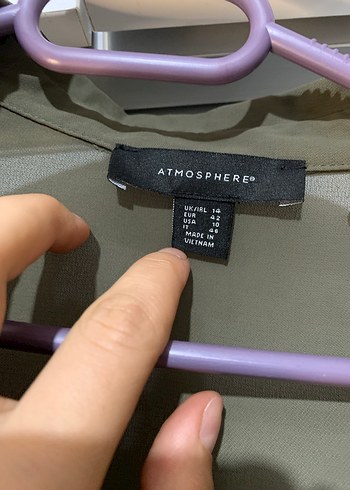 Haki yeşil şifon gömlek - Görsel 2