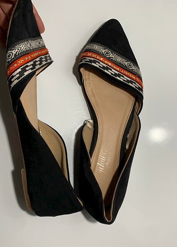 Bohem Tarz Kadın Dolgu Topuklu Babet - Görsel 2