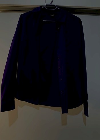 Düğmeli Midi Kadın Mor Süet Ceket - Görsel 3