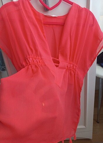 7 Yaş Beden Kız Çocuk plaj elbisesi (kaftan,pareo) 7 -8 yaş