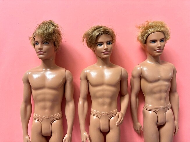 Barbie 3 ADET MATTEL KEN BEBEK - 2000ler