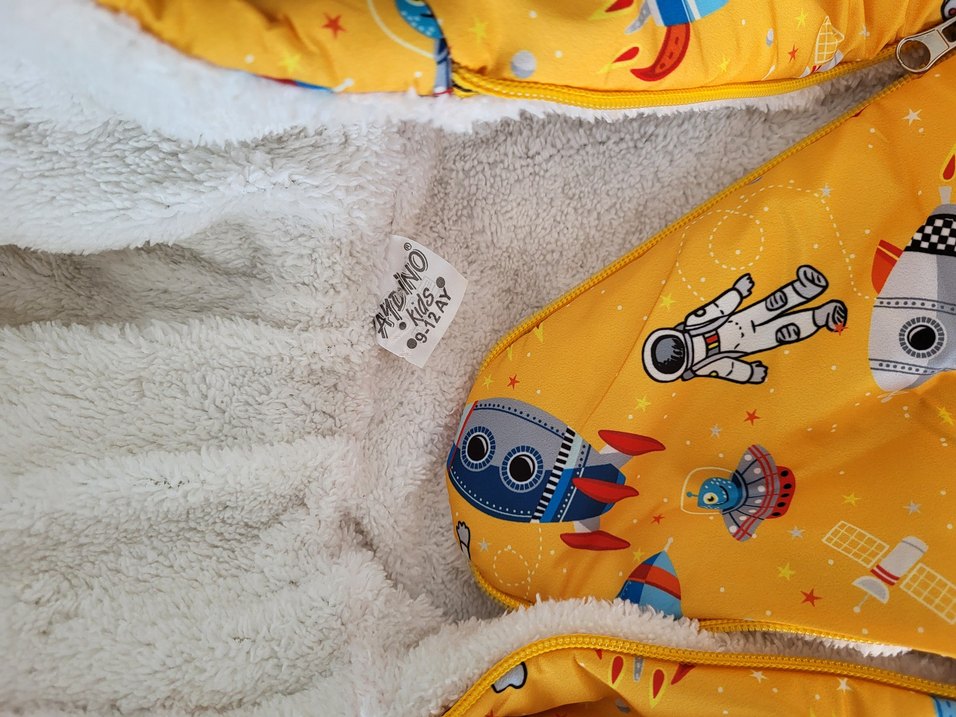 Renkli Desenli Fermuarlı Bebek Tulumu - Görsel 3