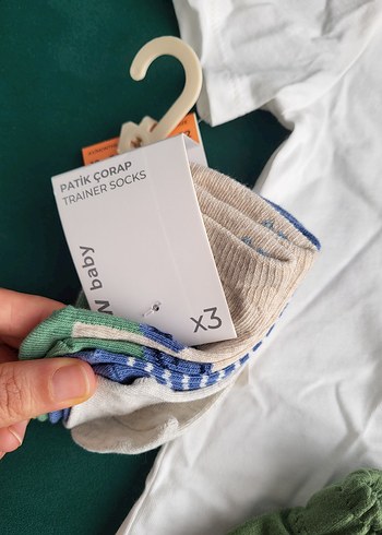 Biker Temalı Bebek Erkek Kısa Kollu Takım ve çorap - Görsel 2