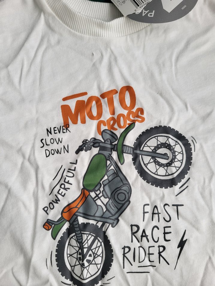 Biker Temalı Bebek Erkek Kısa Kollu Takım ve çorap - Görsel 4