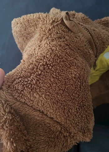 Kürklü Kapüşonlu Kahverengi Erkek Çocuk Ceketi - Görsel 4