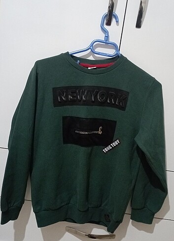 Yeşil çocuk sweatshirt 