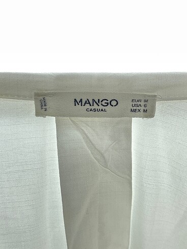 m Beden beyaz Renk Mango Gömlek %70 İndirimli.