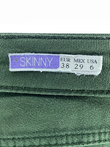 38 Beden yeşil Renk Diğer Skinny %70 İndirimli.