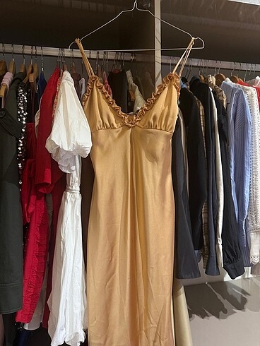 Zara Zara Saten Elbise