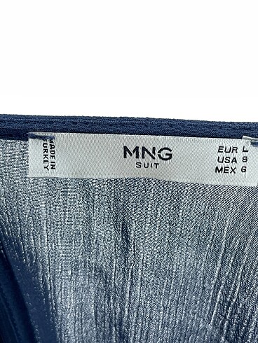 l Beden lacivert Renk Mango Bluz %70 İndirimli.
