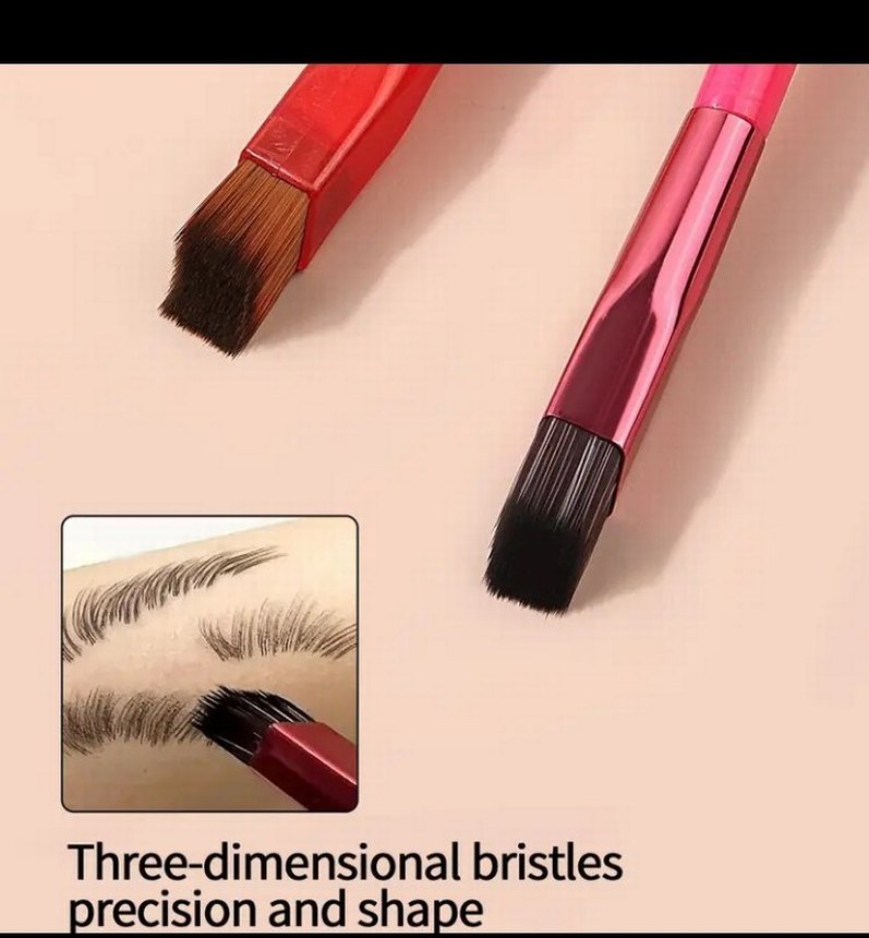 Kırmızı Renkli Ultra Yumuşak Kaş Fırçası - Görsel 2