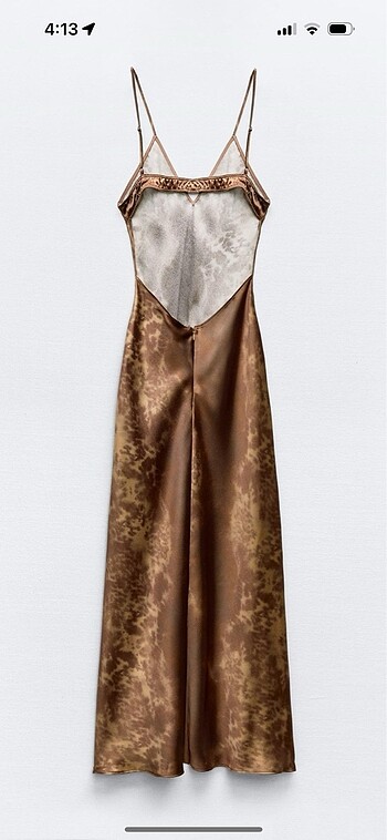 xs Beden zara saten elbise