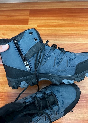 Lacivert Gri Erkek Outdoor Bot - Görsel 2