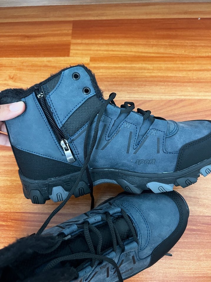 Lacivert Gri Erkek Outdoor Bot - Görsel 2