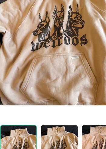 Cos Bej Kanguru Kapusonlu Sweatshirt