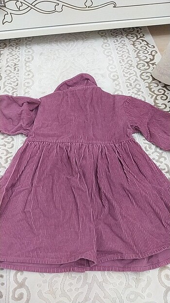 5 Yaş Beden bordo Renk LC Waikiki kadife gömlek elbise