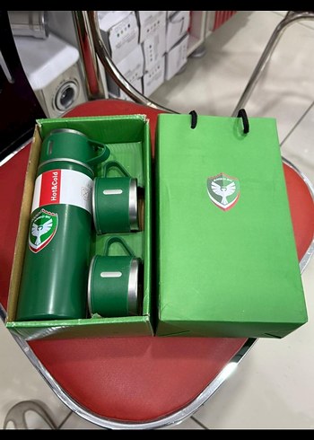 Diger Yeşil Termos Seti Çocuklar İçin